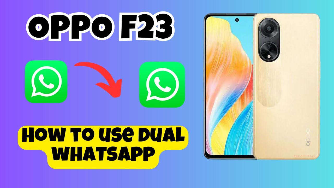 OPPO F23 Dual Whatsapp || How to use dual whatsapp || Dual whatsapp settings