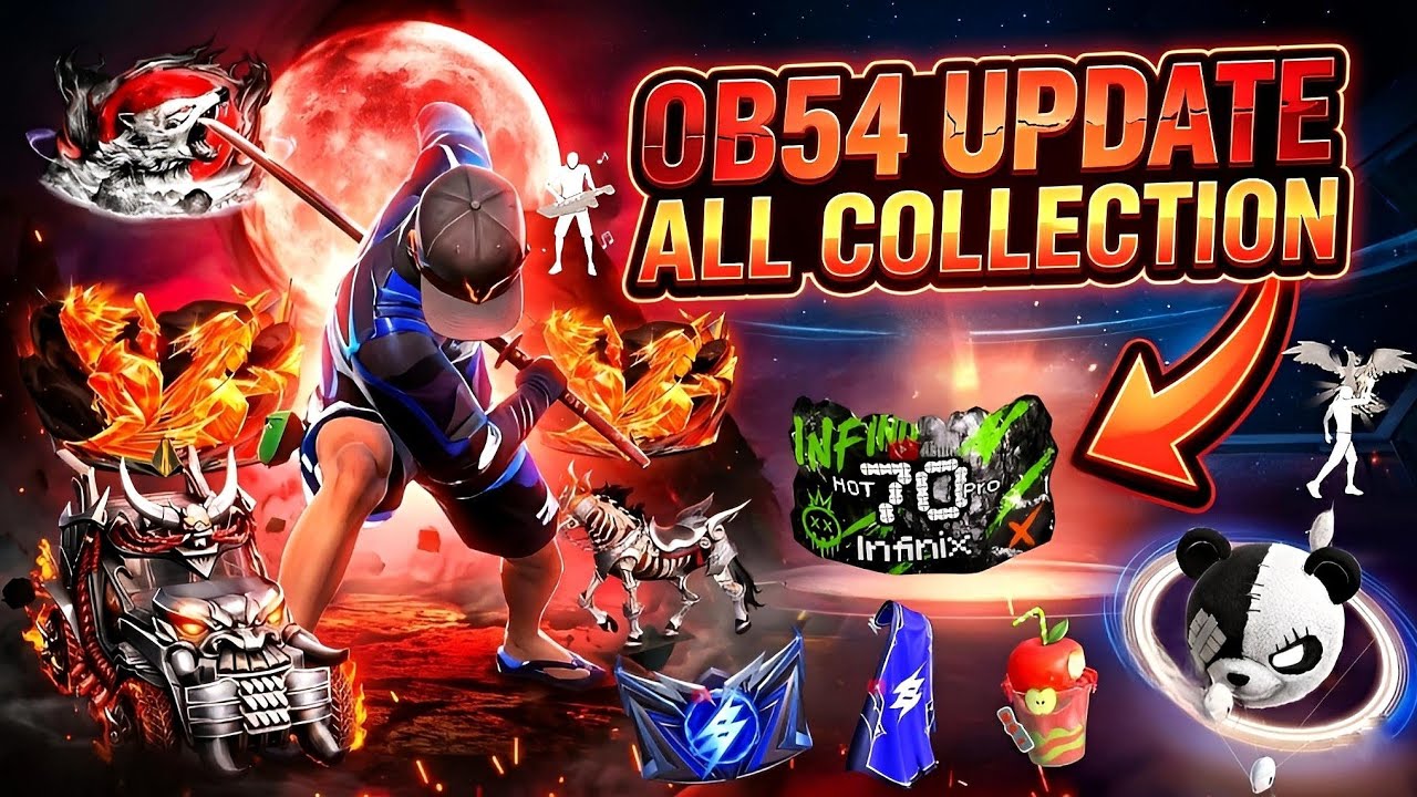 OB54 Update All Collection Review 🔥🤯l Free Fire New Event l FF New Event l New Event Free Fire 