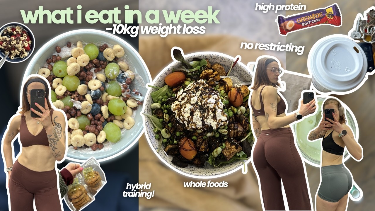 What I Eat In A Week *weight loss, high protein, whole foods, meal prep, hyrox training✨