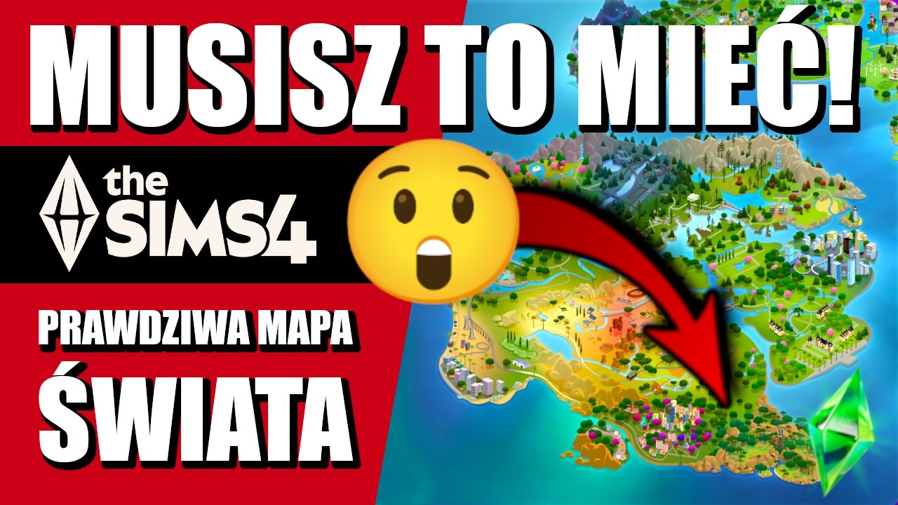 AMAZING MAP OF ALL THE SIMS 4 CITIES REAL WORLD 😍 YOU MUST HAVE IT 🌍 WORLD MAP REVIEW