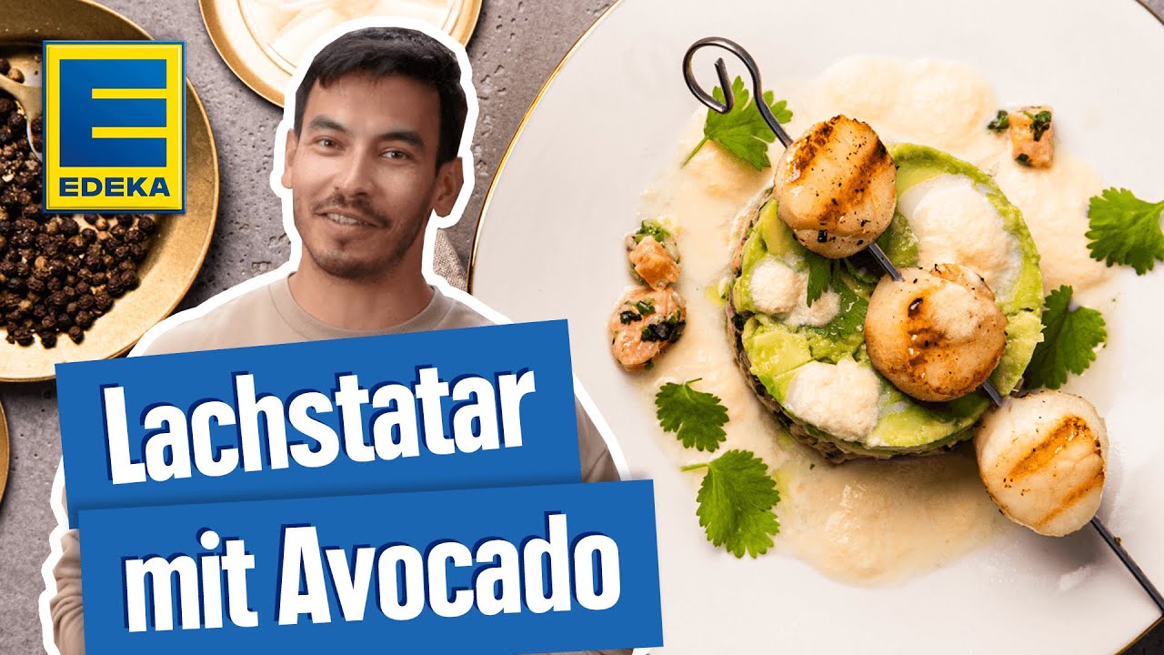 Lachstatar mit Avocado | Lachsrezept als Weihnachtsvorspeise oder zu Silvester