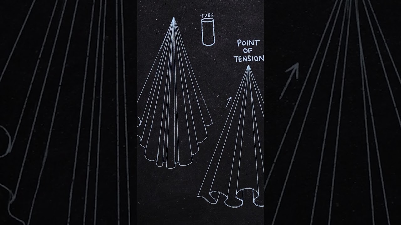 💡 ART TIP:  Drawing Fabric Folds (Pipe Folds) Stay tuned for tomorrow's ZigZag Folds