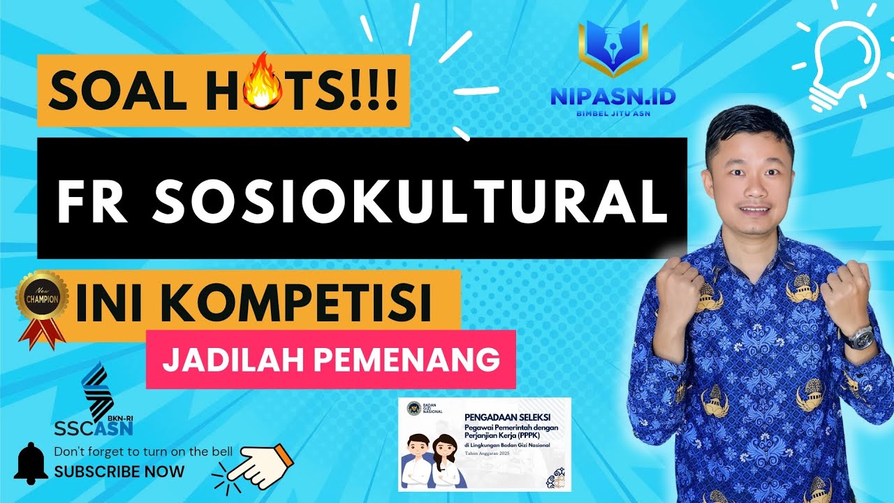 FR SOAL PENATA LAYANAN OPERASIONAL‼️ PPPK BADAN GIZI NASIONAL BGN 2025 : SOAL DAN PEMBAHASAN