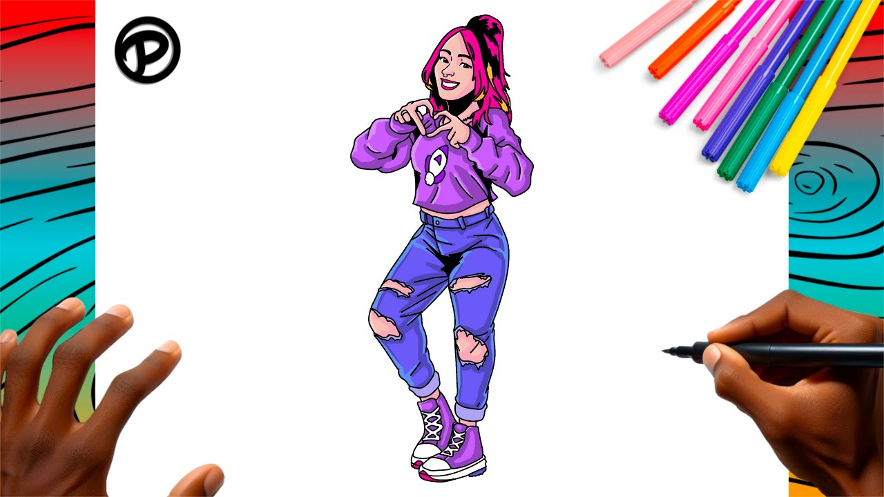 Como desenhar a Katlen Vers&atilde;o anime de corpo inteiro Passo a passo