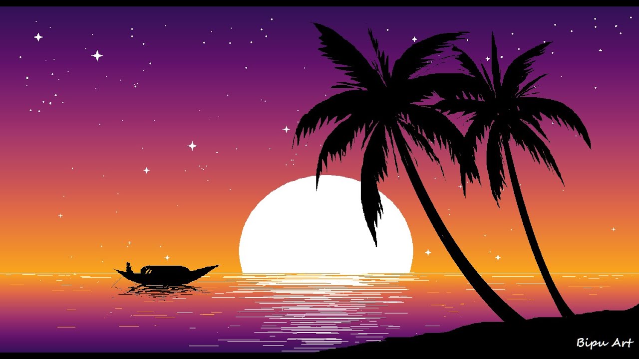 Рисование в Ms Paint | Рисование в Ms Paint | Рисование на компьютере | Рисование пейзажей | Как ...