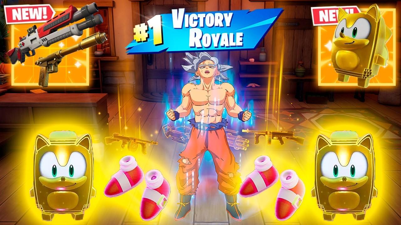 GOKU ULTRA INSTINCT vs NEW MYTHIC'S CHALLENGE (NEW!! Fortnite Chapter 7 Season 4)