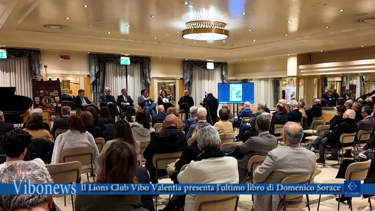 Il Lions Club Vibo Valentia presenta l'ultimo libro di Domenico Sorace
