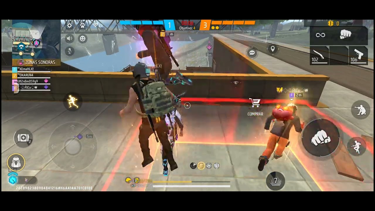 Jugando free fire con mi amigo chino o Eduardo 