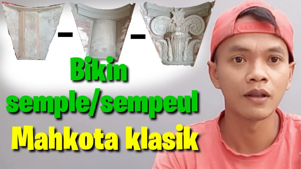 Cara bikin semple/sempeul mahkota klasik sebelum di cetak