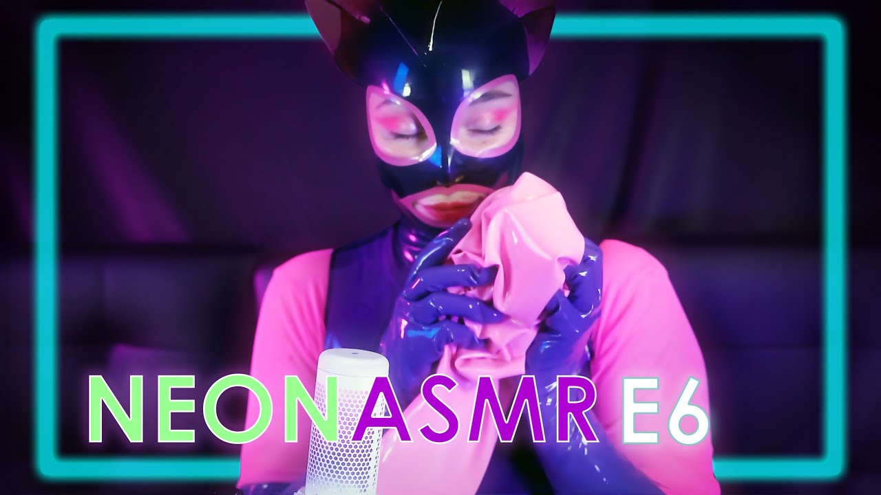 Latex Sounds for Deep Relaxation | NEON ASMR sounds to sleep 💜 [Ep. 6]