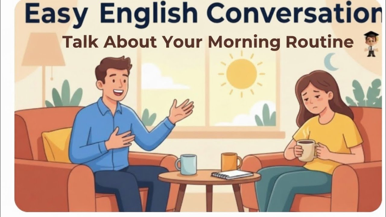 Talk About Your Morning Routine | Daily English Practice Conversation | Easy English (A1–A2)