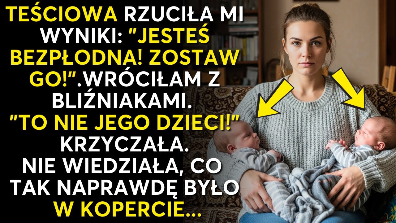 Teściowa wmawiała mi bezpłodność. Zbladła, gdy otworzyłam przy niej ten jeden list