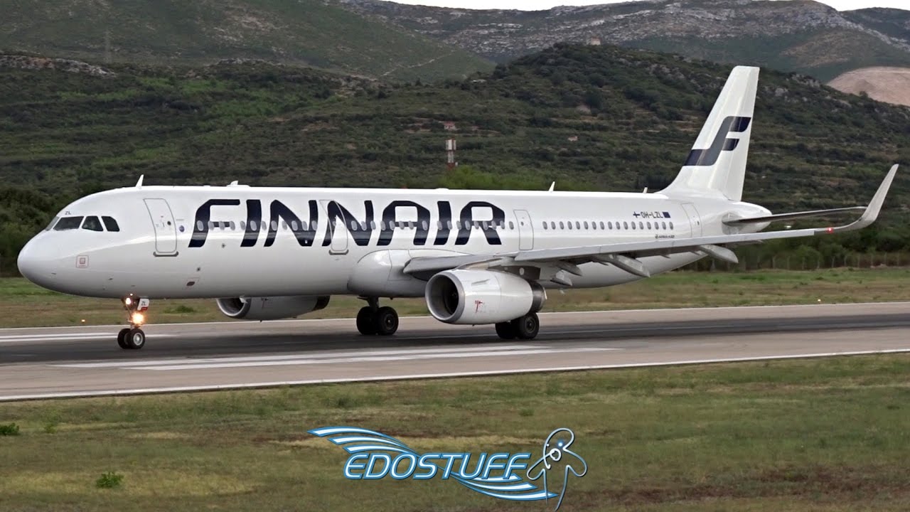 Finnair - Airbus A321-231 OH-LZL - Takeoff from Split Airport LDSP/SPU