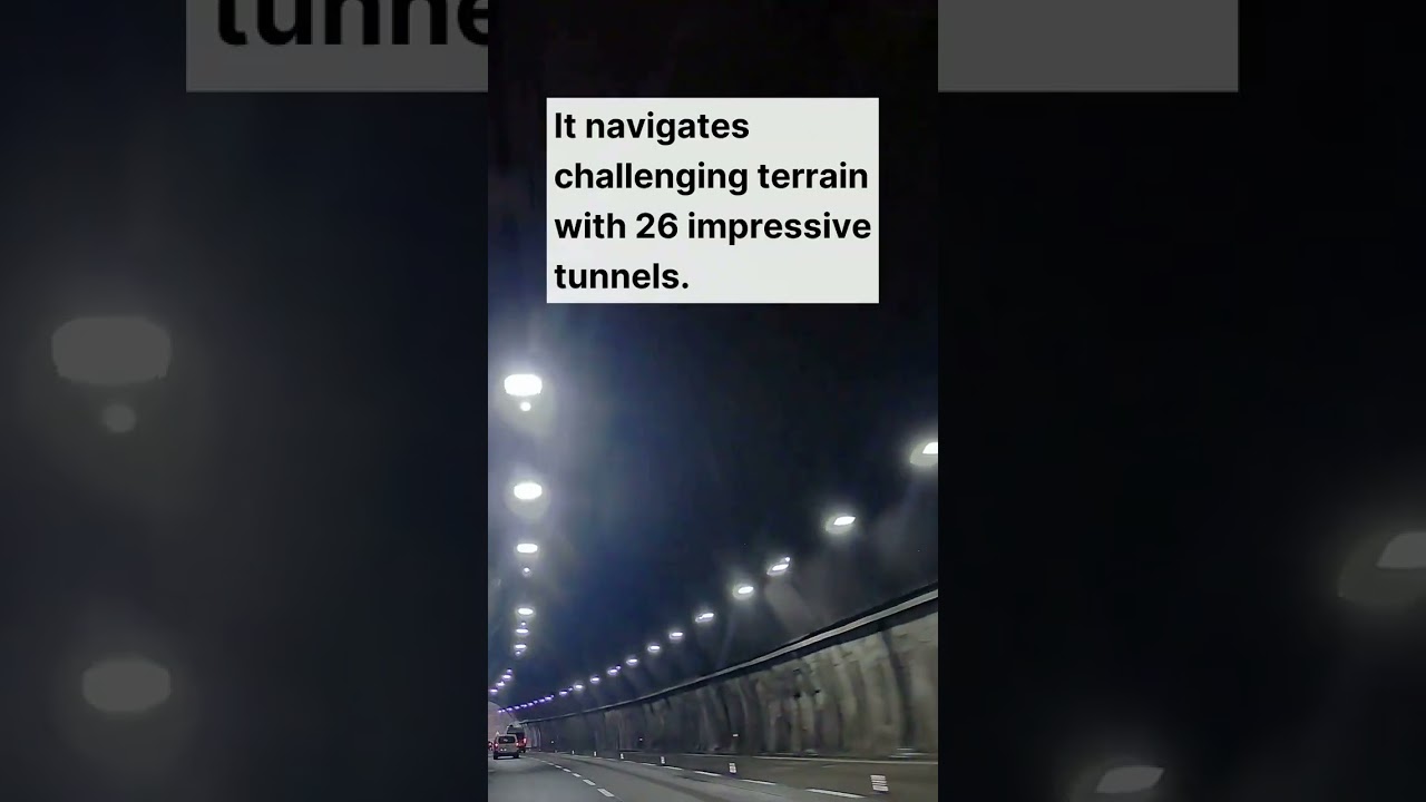 How many tunnels are on this Italian highway?