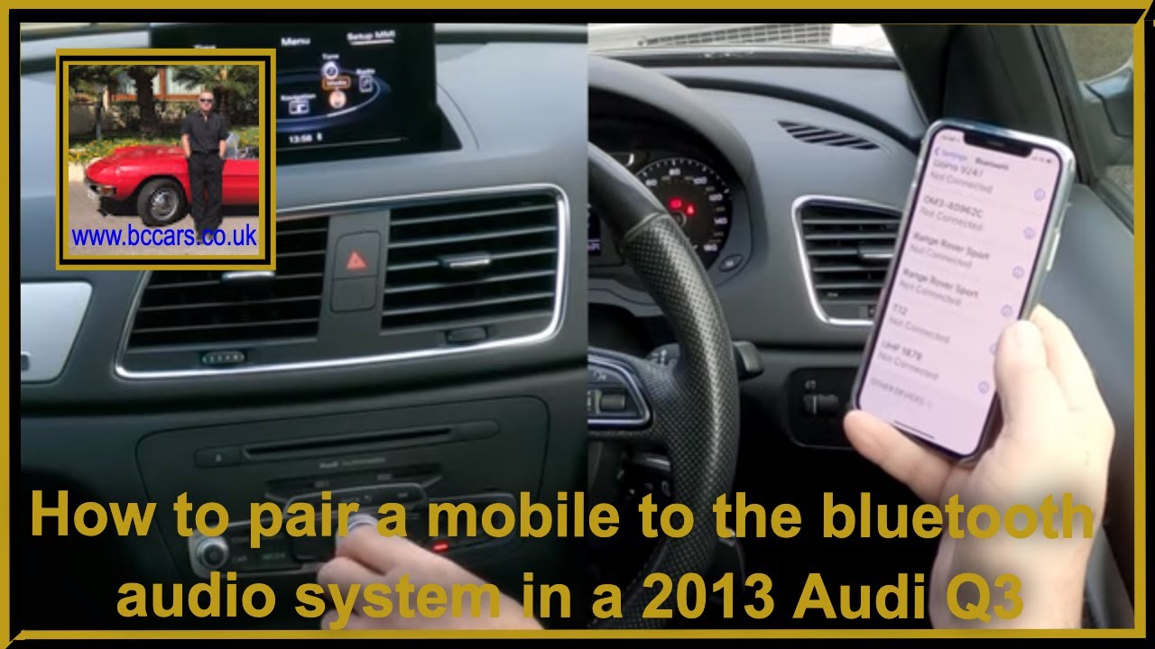 How to pair a mobile to the bluetooth audio system in a 2013 Audi Q3