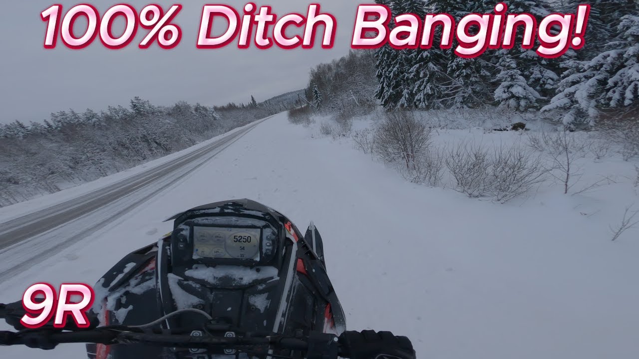 Polaris 9R 146 Jumps And Wheelies Ditch banging! (4K)