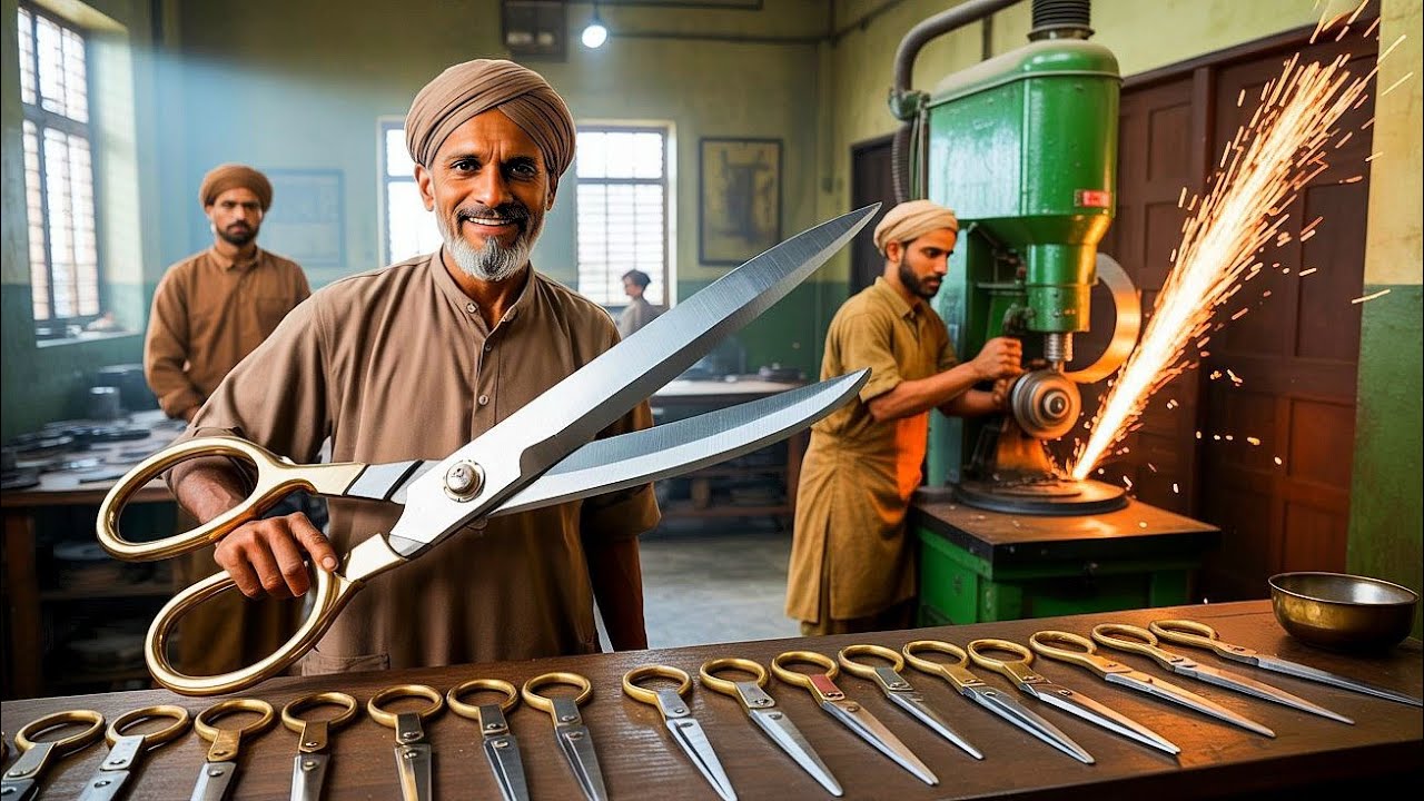 How Sharp Scissors Are Made | Traditional Factory Process