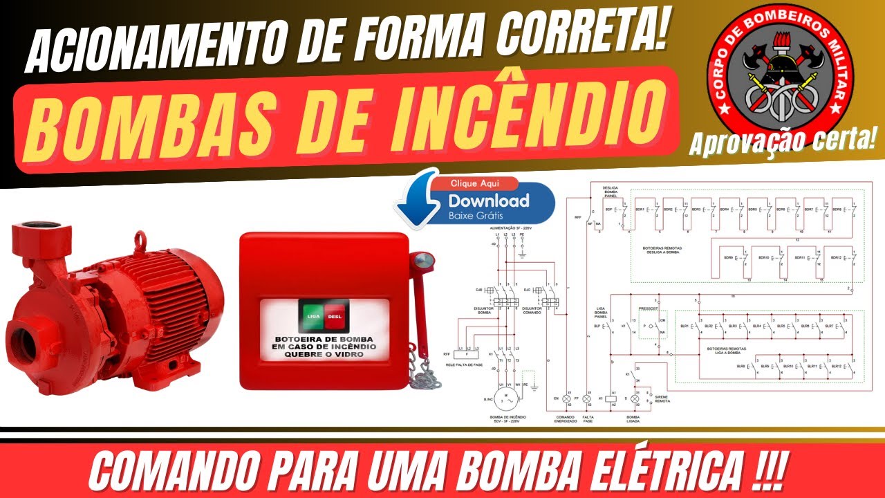 BOMBAS DE INCÊNDIO - Acionamento para UMA BOMBA! #AULA 02