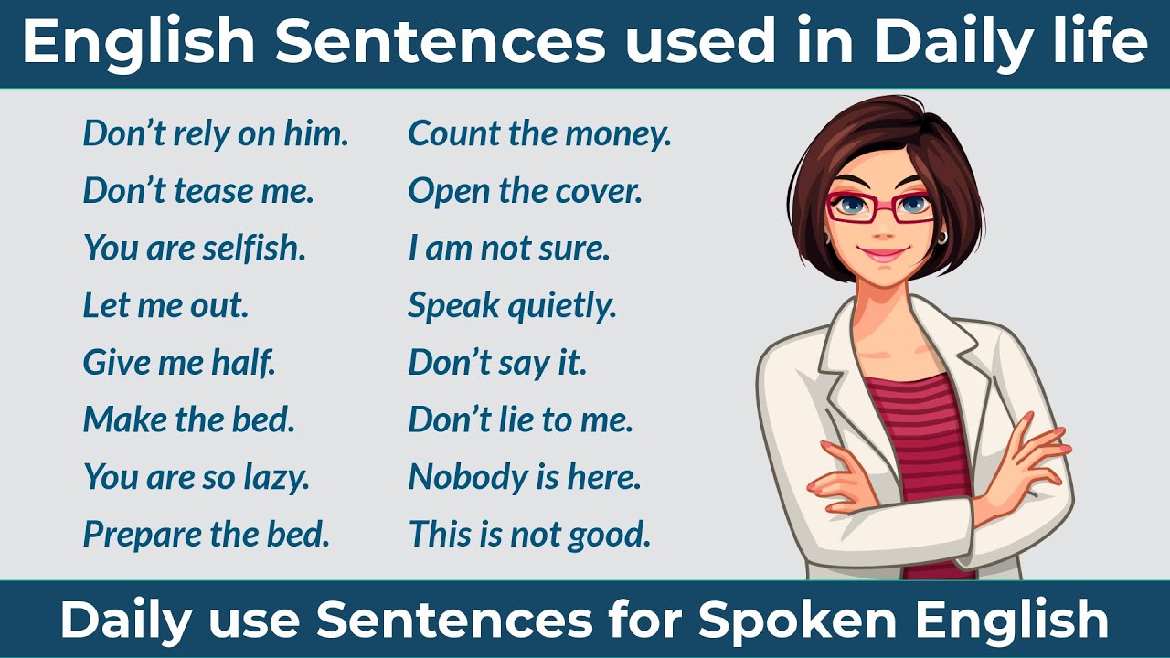 60 Daily use English sentences || English sentences used in daily life || Spoken English sentences