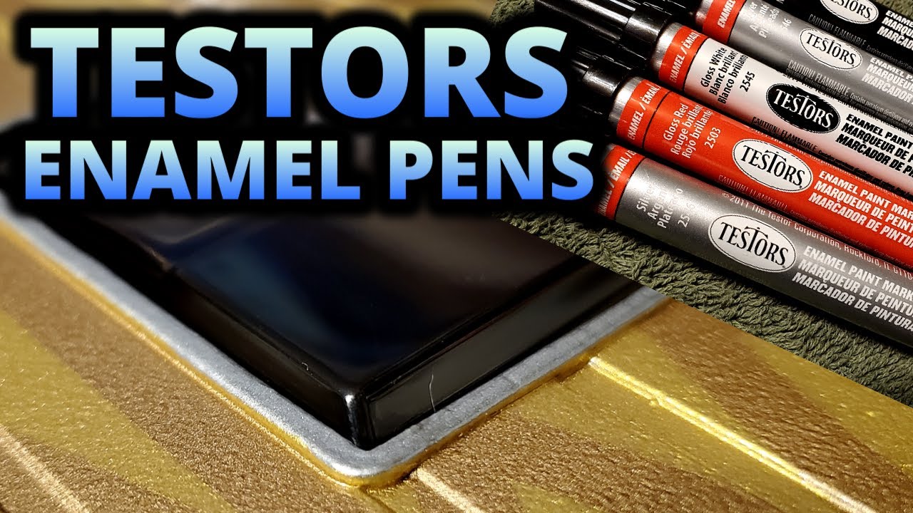TESTORS ENAMEL PAINT PENS..!!  Paint Scale Trim Like A PRO..!!  Featuring the Tamiya Lunchbox