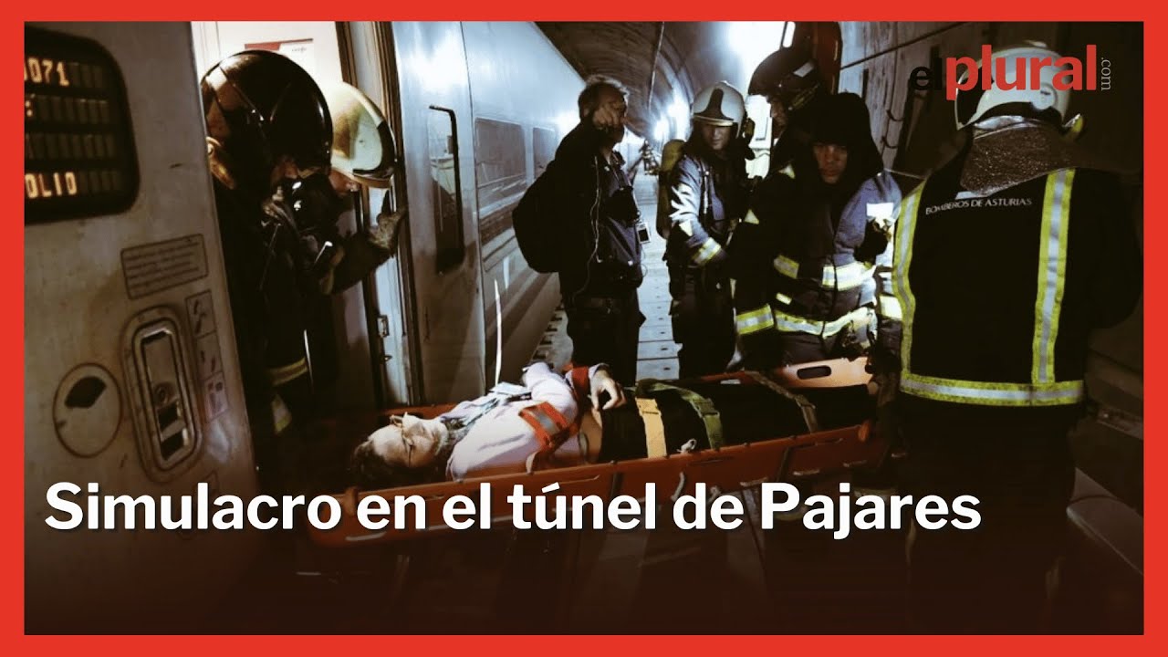 Simulacro de emergencia en túnel de Pajares con más de 400 personas