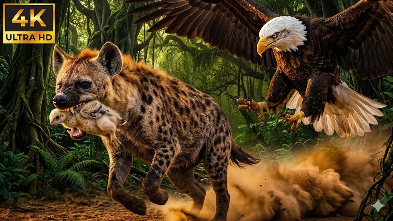 Mother Eagle Saves Her Chick from a Hyena Attack — From Egg to Survival