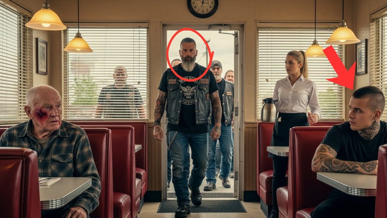 He Slapped an 81-Year-Old Veteran— Then His Son Walked In With the Hells Angels (Fictional Story)