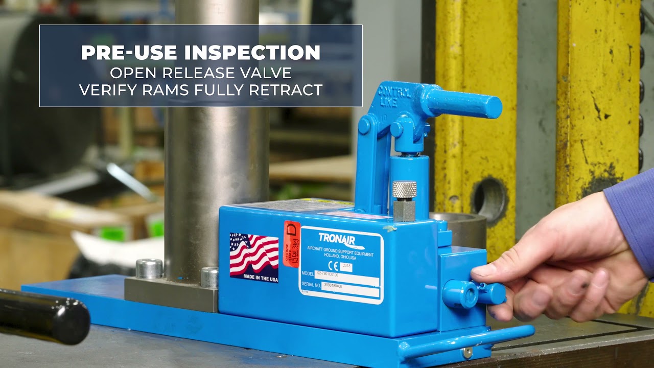 Tronair Axle Jack Pre-Use  Inspection