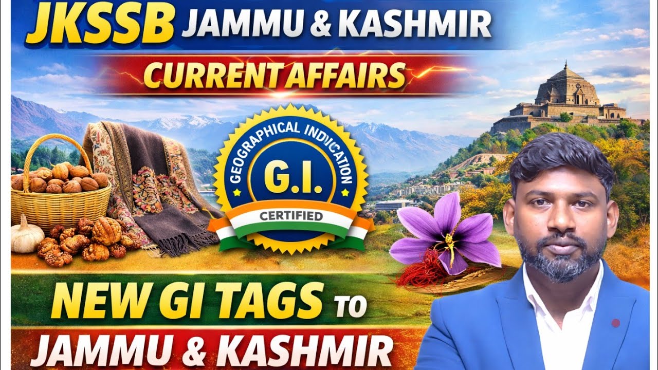 8 New GI Tags to Jammu and Kashmir| Static &  Current Affairs| J&K GK by Remo Sir for jkssb exams