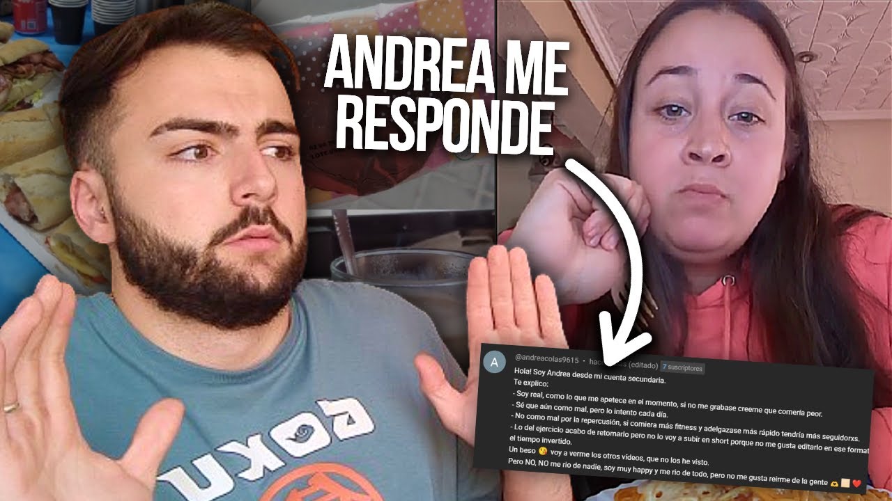 🤬ANDREA COLÁS me COMENTA en uno de mis VÍDEOS