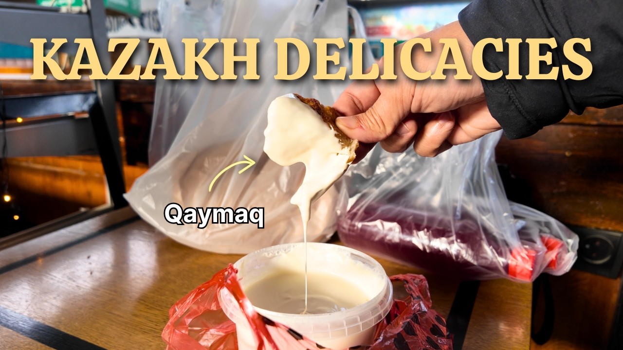 Пробуем еду на САМОМ известном рынке Казахстана (Зеленый базар) 🇰🇿