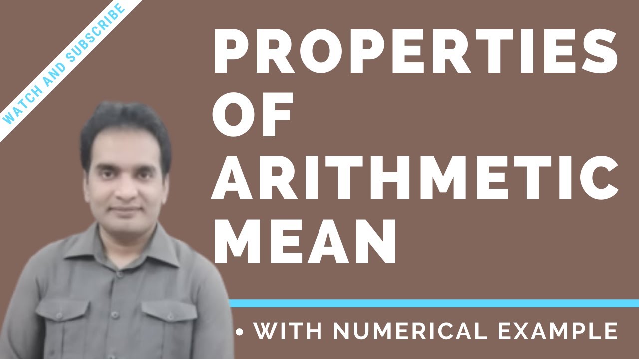 Muhammad Usman | Properties Of Arithmetic Mean With Numerical Example In Urdu Hindi English