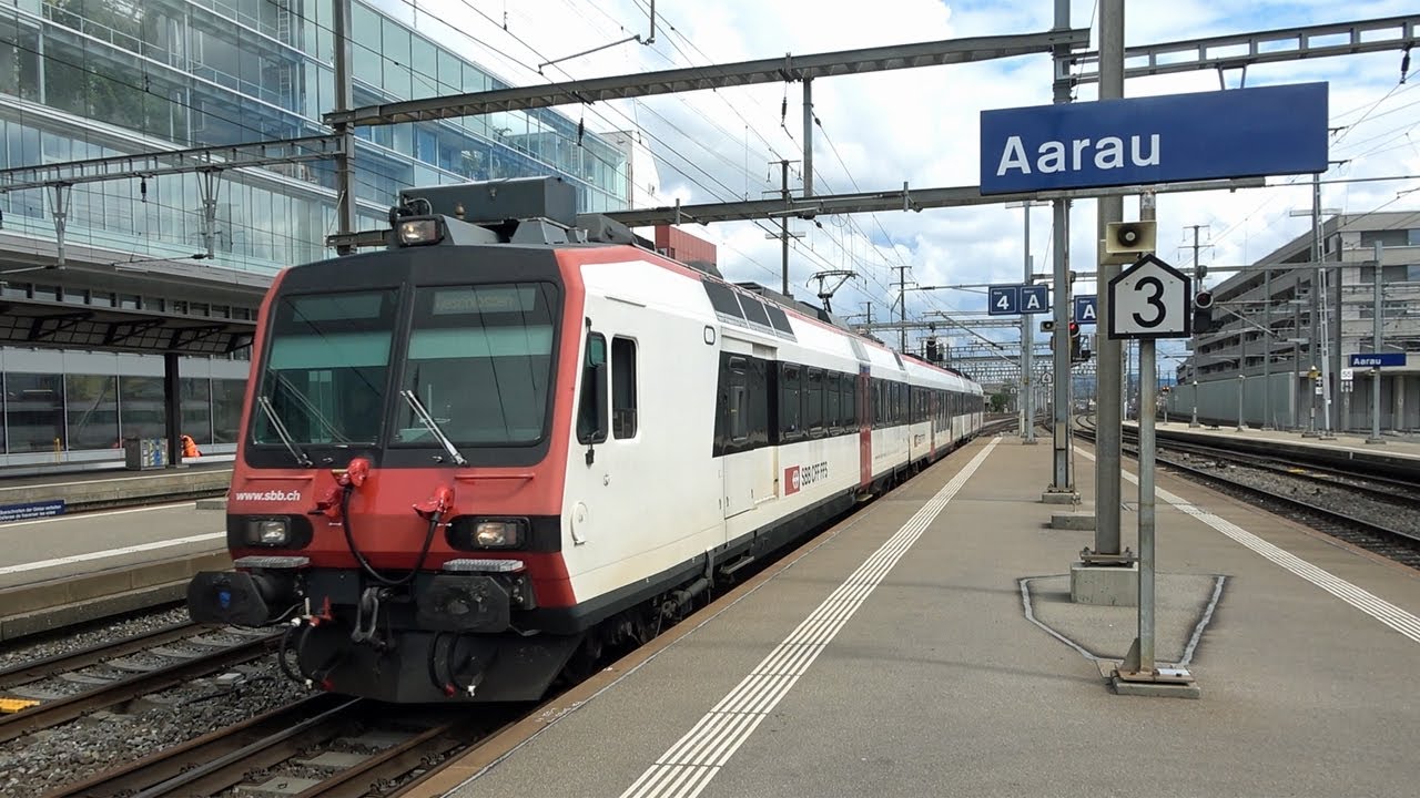 Trainspotting in Aarau, Switzerland