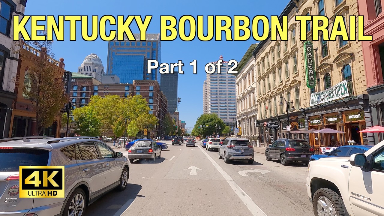 Driving Kentucky Bourbon Trail | Louisville to Lexington Route | 4K (Part 1 of 2)
