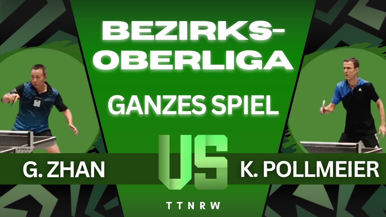 Bezirksoberliga Action🔥🏓 G. Zhan (2098) : K. Pollmeier (1718)