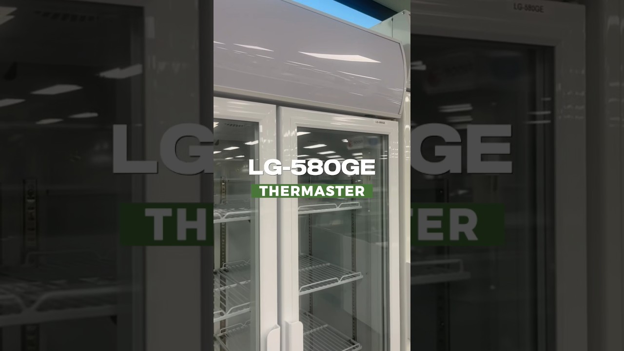 LG-580GE Double Glass Door Upright Drink Fridge 