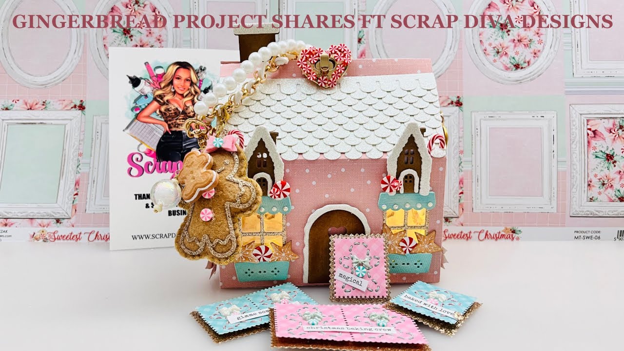 Gingerbread Project Shares  @ScrapDiva29 #papercraft #scrapdivadesigns #scrapdiva29  #giftbox