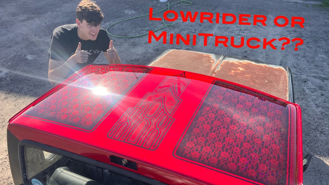 Chandler painted Lowrider style Graphics on a MiniTruck…Blasphemy or acceptable?? You decide