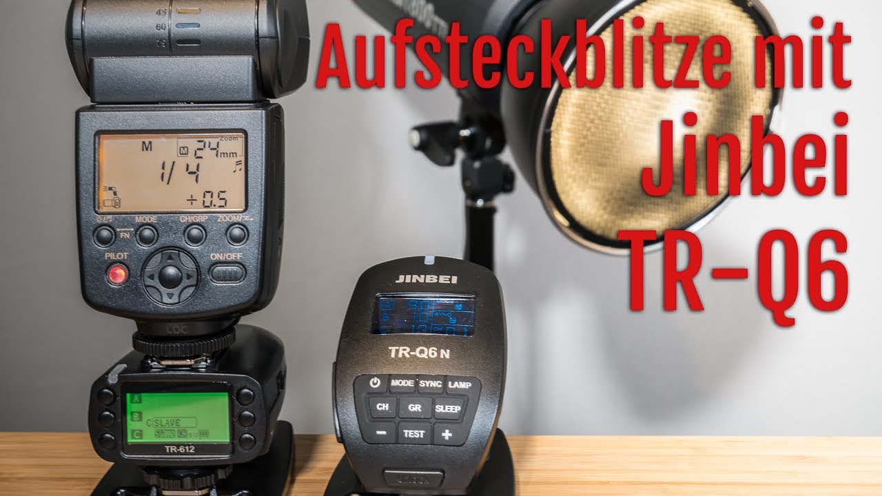 Aufsteckblitze mit dem Jinbei Blitzauslöser TR-Q6 steuern