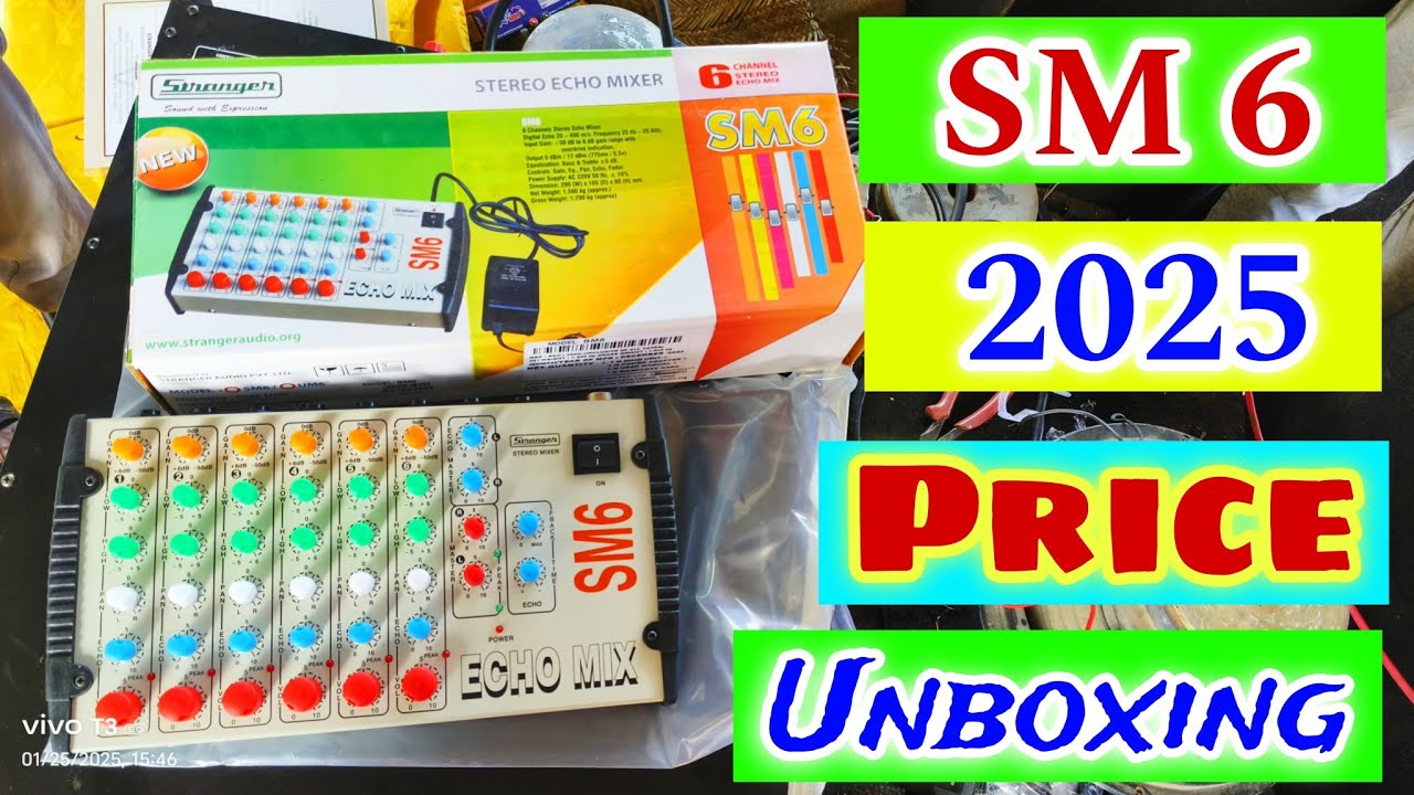 Stranger Sm6 Mini Dj Mixer 2025 New Price | Sm6 Unboxing And Price | 6channel Mixer | Dj Rock