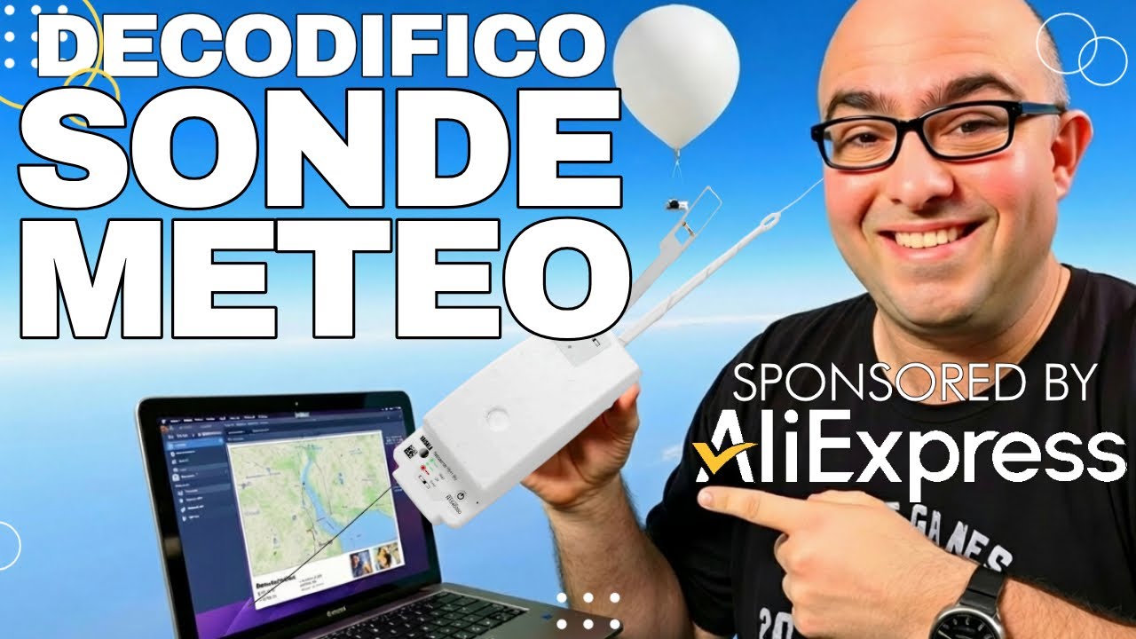 📡 Decodifico Radiosonde Meteo con SDR da AliExpress! Segnali Live GPS + Dati Temperatura 🌦️SWL EP.03