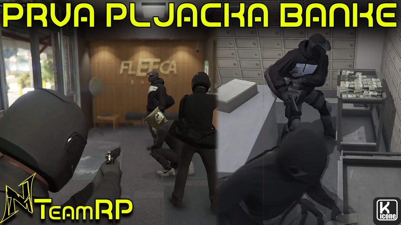 Nedim PRVA PLJACKA BANKE na NTeam RP /w Cifrex, Donbrada, Bola Tuna, FranjoYT