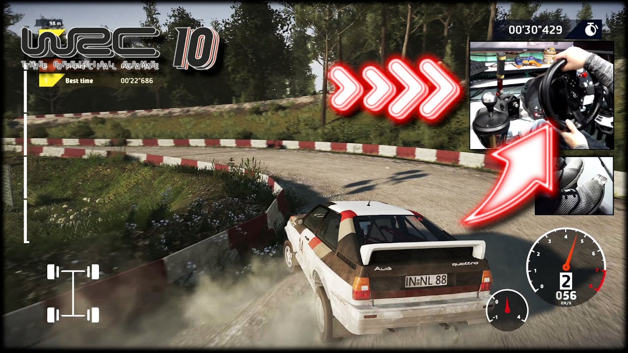 WRC 10 Challenges 10 stages 10 Cars / Audi Quattro A1 /  Thrustmaster T300RS【 Gold 30 / 50 】