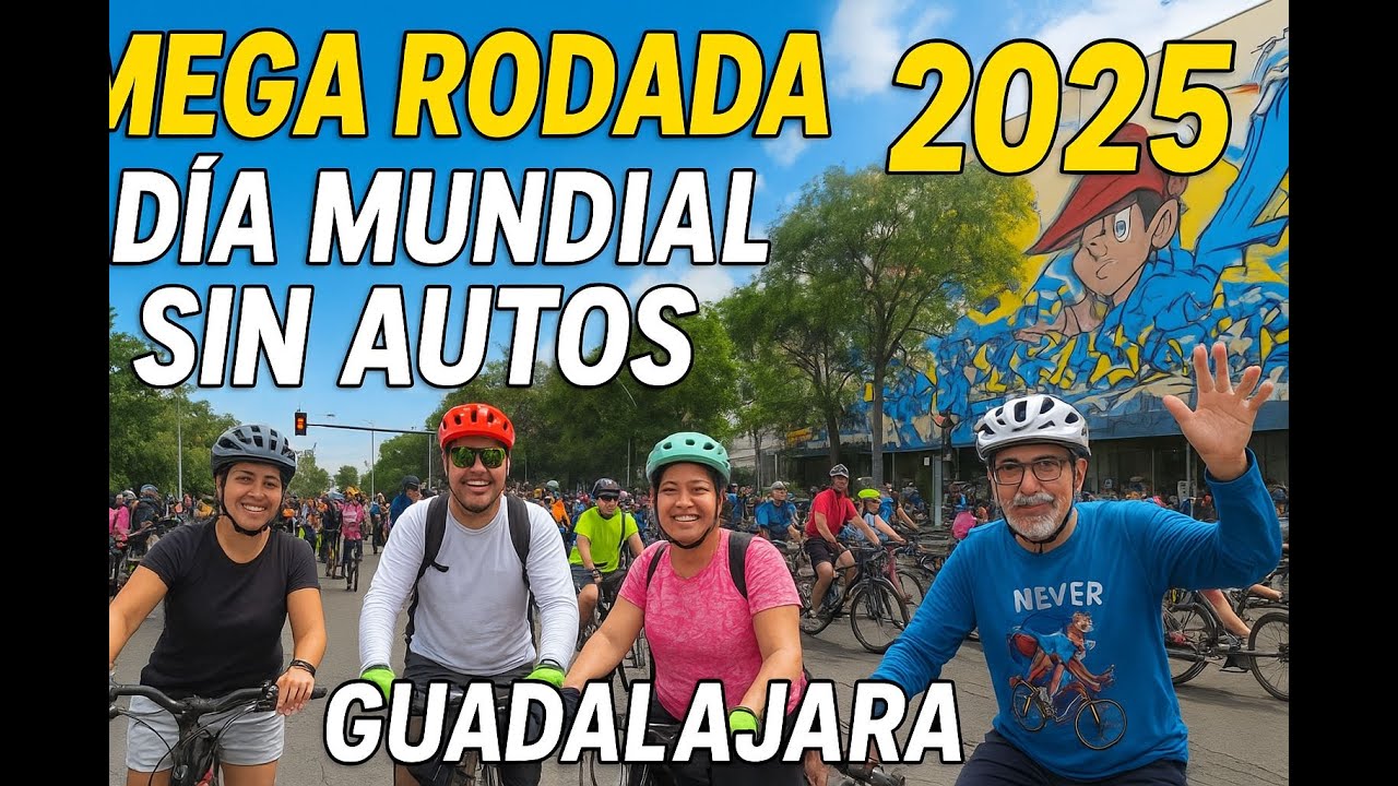 Así vivimos la Mega Rodada del Día Mundial Sin Autos 🌎✨ | Una fiesta sobre ruedas en Guadalajara