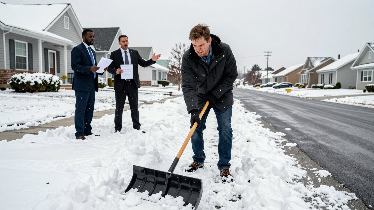 HOA Dumped Their Winter Snow on My Property — Then Screamed When I Sealed Their Street With It
