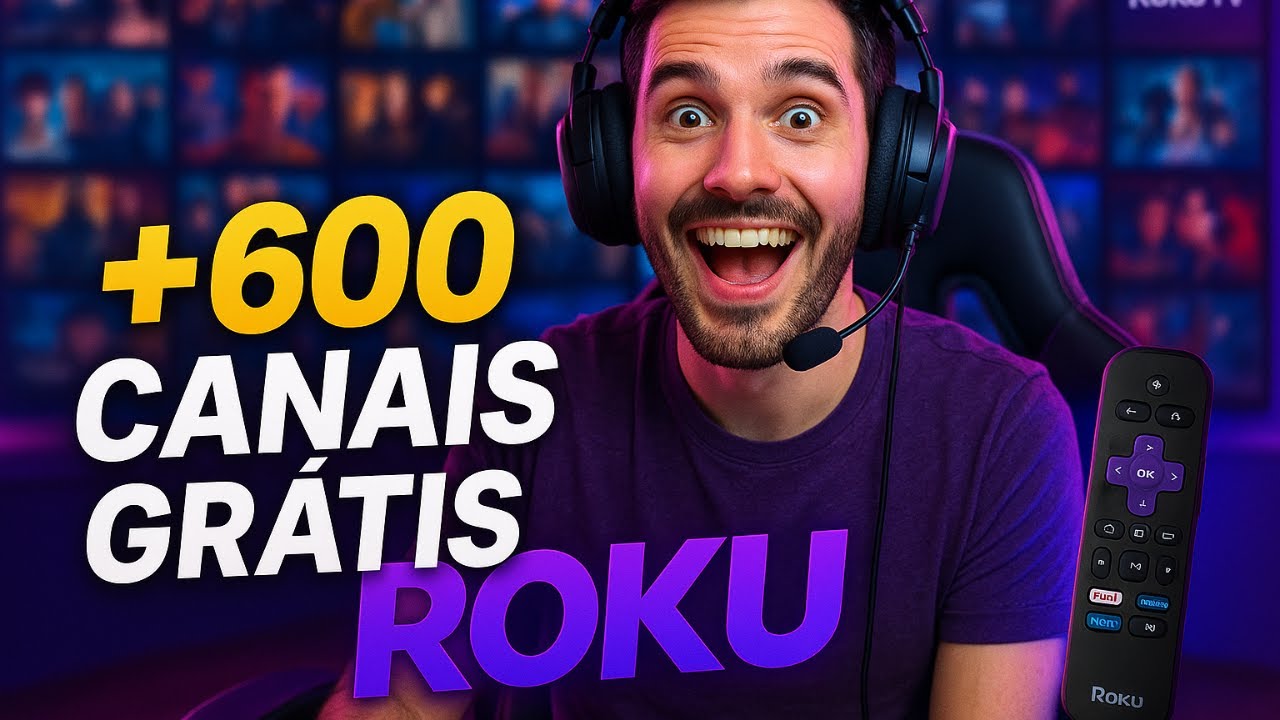 ROKU TV + IPTV GRÁTIS: Libere +600 CANAIS de TV AO VIVO GRÁTIS no seu ROKU TV