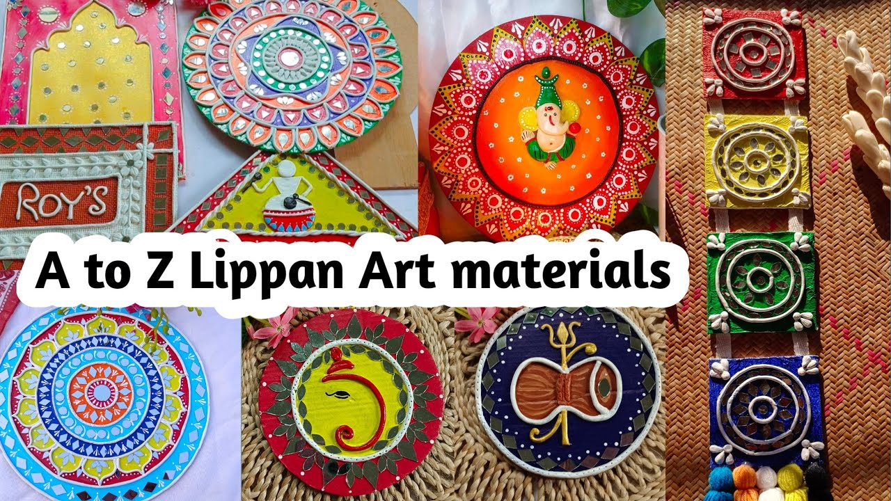 Lippan Art বানাতে কি কি লাগে।। কিভাবে বানাতে হয় ।।Lippan Art ke liye kya chahiye 😱
