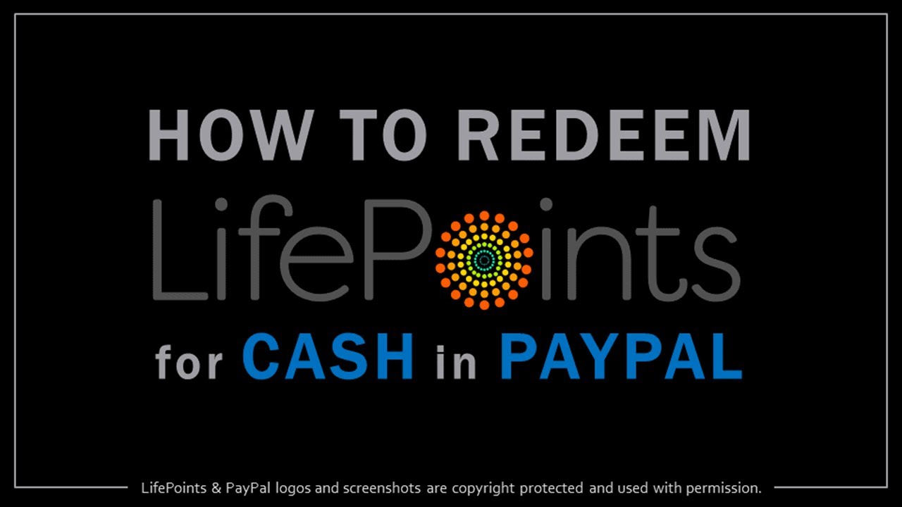 How to Redeem LifePoints for Cash in PayPal