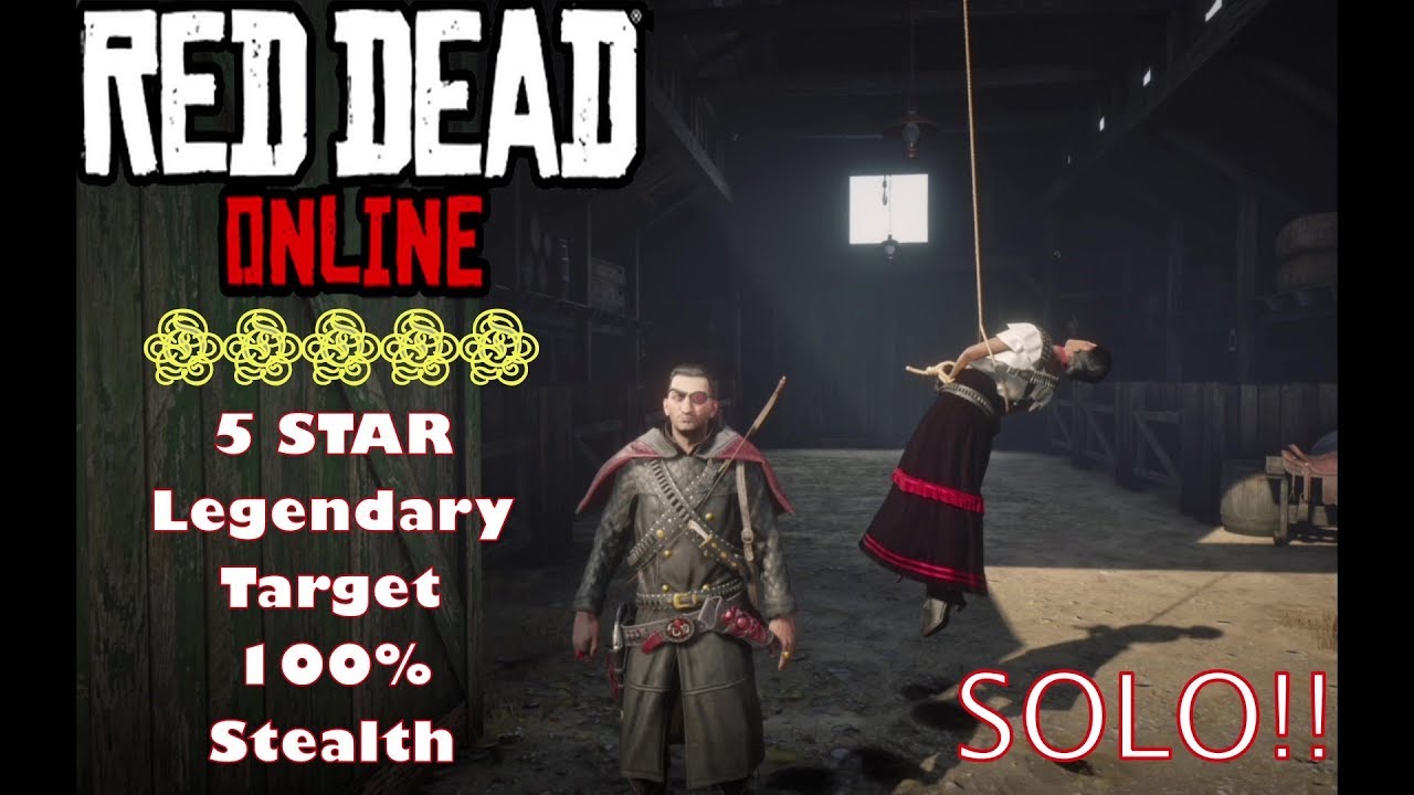 Red Dead 2 Online 5 Star Bounty Target 100% Stealth/Solo