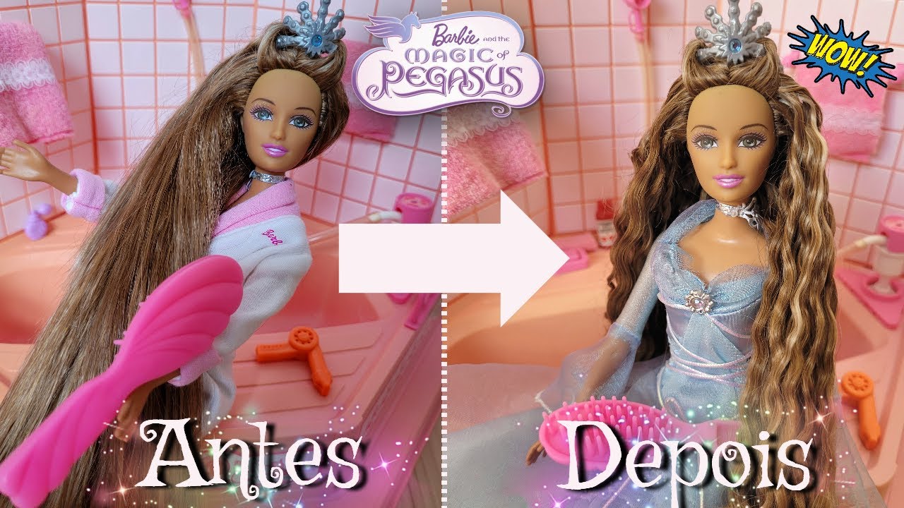 Como Ondular Cabelo de Boneca 👩‍🦰 TUTORIAL Super fácil ✨️